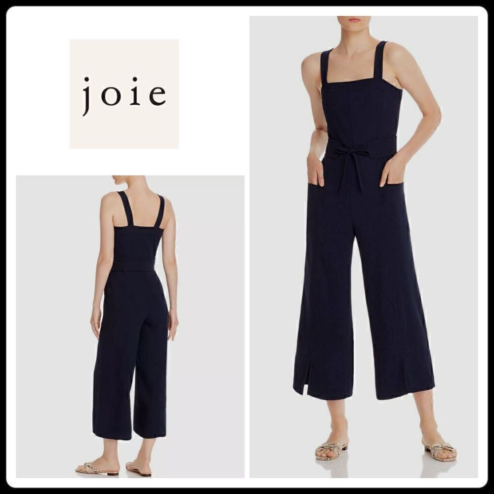 New. JOIE blue cropped leg jumpsuit.